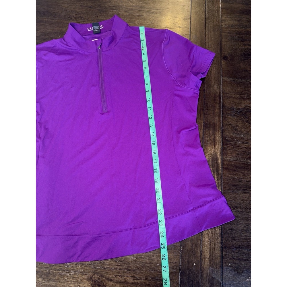 Greyson Women's XL Purple Performance Zip Shirt Athletic Stretch Golf Tennis Run - Picture 10 of 10
